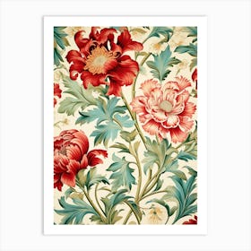 Wallpaper Floral Pattern 11 Art Print