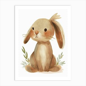 Havana Rabbit Kids Illustration 1 Art Print