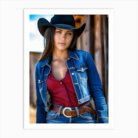 Cowgirl 2 Art Print