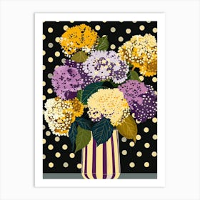 Hydrangeas In A Vase 2 Art Print