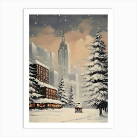 Winter In New York City Art Print