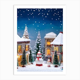 Christmas Village 7 Art Print