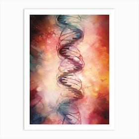 Dna Art Abstract Painting 3 Art Print