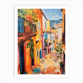 Malaga Spain 3 Fauvist Painting Art Print