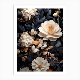 Floral Wallpaper Art Print