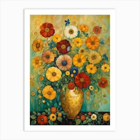 Flowers In A Vase 13 Art Print