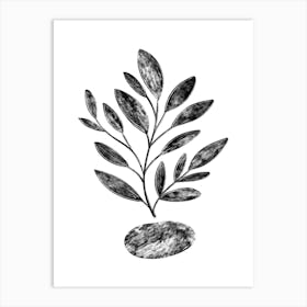 Batik Plant Art Print