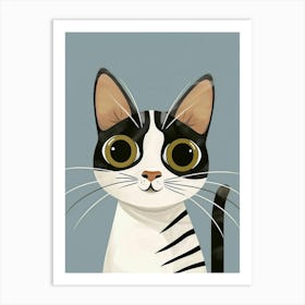 Striped Cat 13 Art Print