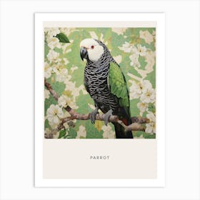 Ohara Koson Inspired Bird Painting Parrot 4 Poster Art Print