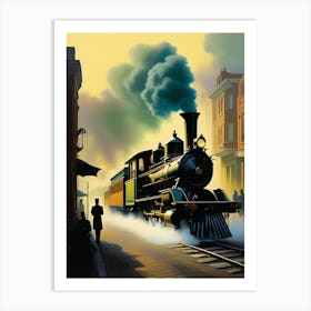 Steam Locomotive 2 Art Print