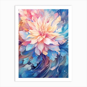 Abstract Flower Painting Art Print