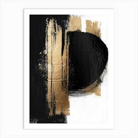 Abstract Black And Gold Canvas Print 24 Art Print