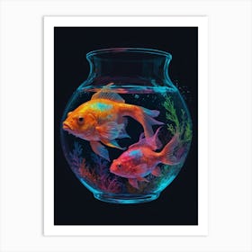 Goldfish In A Bowl 1 Art Print