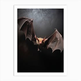 Bat Flying Illustration 1 Art Print