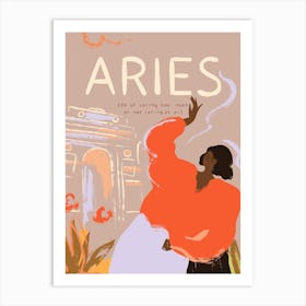 Aries Zodiac Sign Art Print