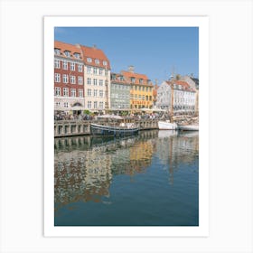 The colourful houses of Nyhavn in Copenaghen Art Print