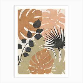 Tropical Leaves Canvas Art Art Print