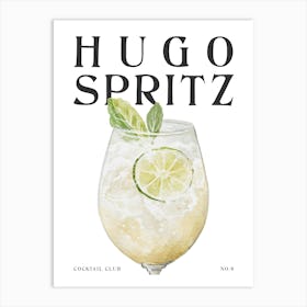 Watercolour Hugo Spritz Art Print