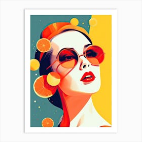 lemon pop art Art Print