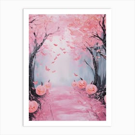 Pink Haloween 225 Art Print