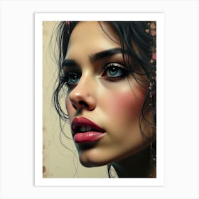 Portrait Of A Woman 10 Art Print