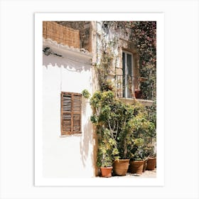 Street In Old Town Eivissa // Ibiza Travel Photography Art Print