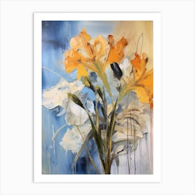 Fall Flower Painting Agapanthus 1 Art Print