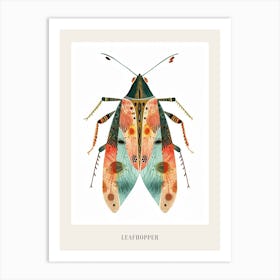 Colourful Insect Illustration Leafhopper 6 Poster Art Print