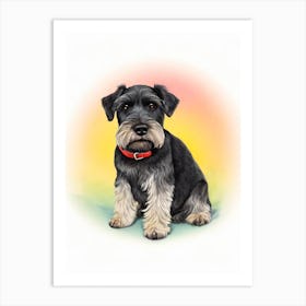 Standard Schnauzer Illustration Dog Art Print