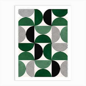 harmonious geometry of triangles 1 Art Print