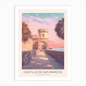 Castillo De San Marcos St Augustine 2 Travel Poster Art Print