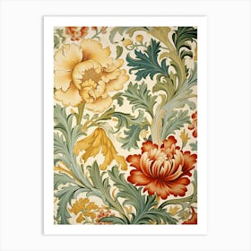 Floral Wallpaper 149 Art Print