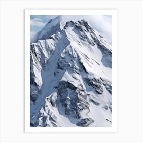 Snowy Mountain 1 Art Print