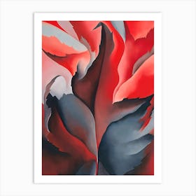 Georgia O'Keeffe - The Red Maple at Lake George 1 Art Print