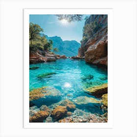 Azure Water Art Print