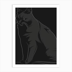 Black Cat 43 Art Print