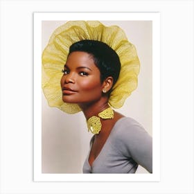 Nia Long Retro Collage Movies Art Print