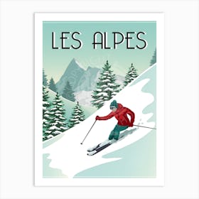 Les Alpes Art Print