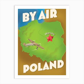 By Air By Poland Art Print