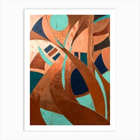 Copper Abstract Art Print