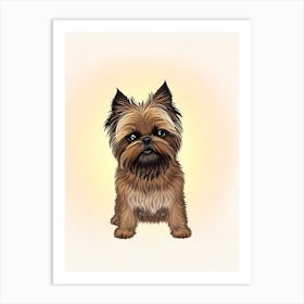 Brussels Griffon Illustration Dog Art Print