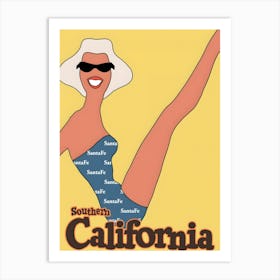 California Santa Fe Travel Art Print