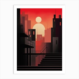 Urban Abstract Minimalist 9 Art Print