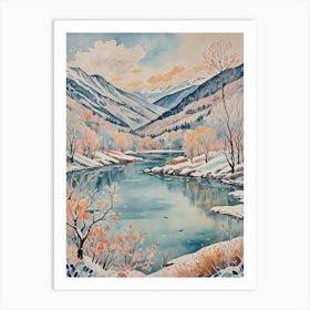 Pastel Winter Wonderland no2 Art Print