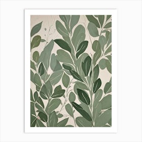 Eucalyptus Leaves Art Print