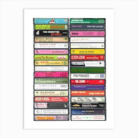 Christmas Classics - Cassette Print Art Print