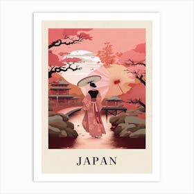 Vintage Travel Poster Japan 2 Art Print