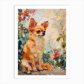 Chihuahua Acrylic Painting 4 Art Print