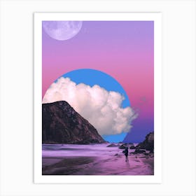 Pink And Blue Skies Art Print