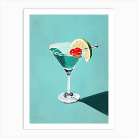 Martini, Retro Remix: Mid-Century Liquid Harmony Art Print